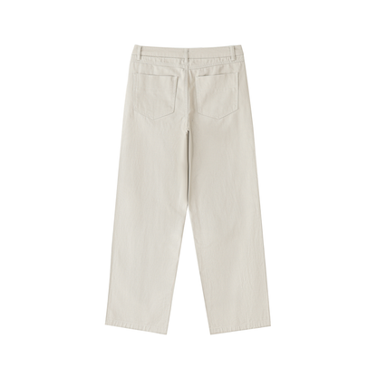 Serval beige cotton pants from ODMPOD, back view